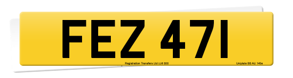 Registration number FEZ 471
